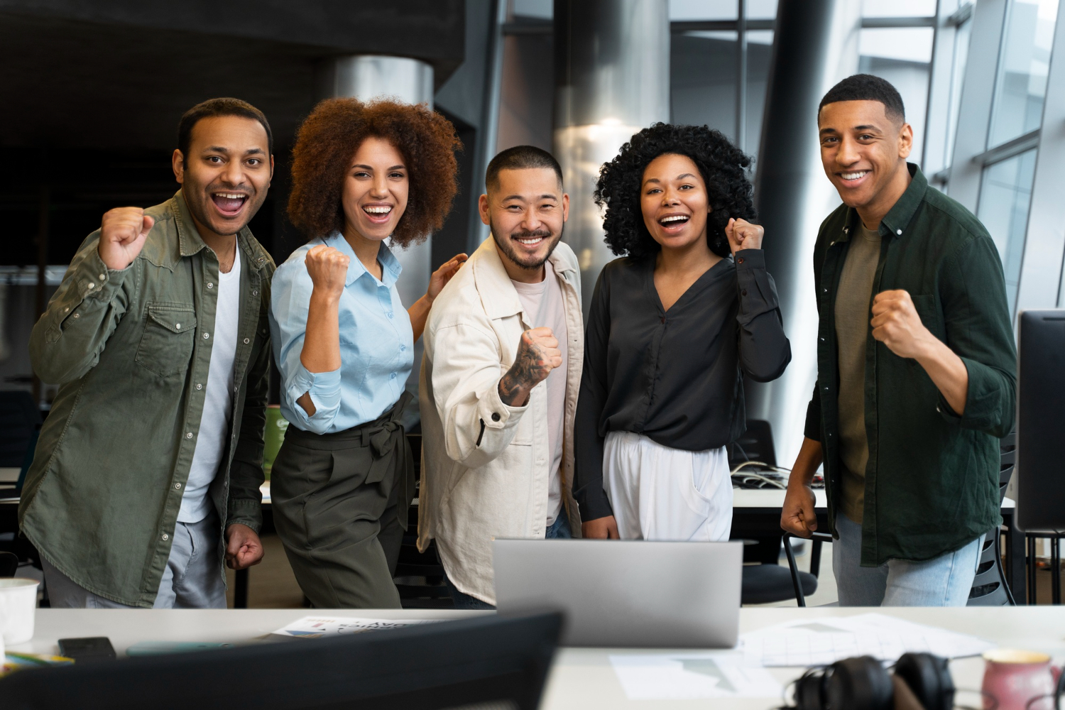 Corporations: employee volunteers at a CSR day