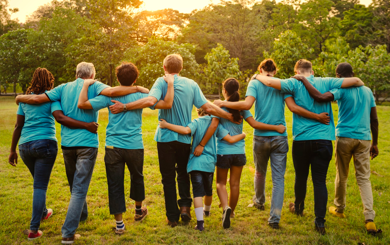 Nonprofits: organizers leading a community event